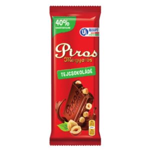 Piros Mogyorós Red Hazelnut Milk Chocolate Bars 80g