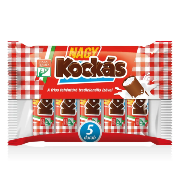 Turo Rudi Kockás Chocolate-Covered Cottage Cheese Dessert Bars - 5x50g